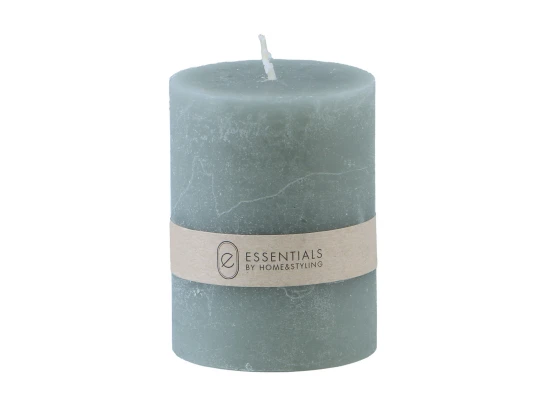 Candle KOOPMAN PILLAR 6X8CM GREY (420007090)