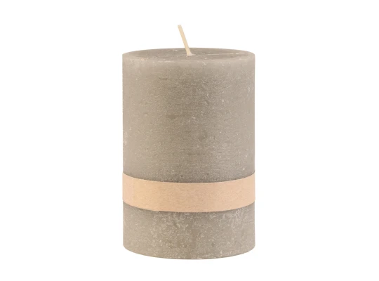 Candle KOOPMAN PILLAR 7X10CM MID GREY (420007100)