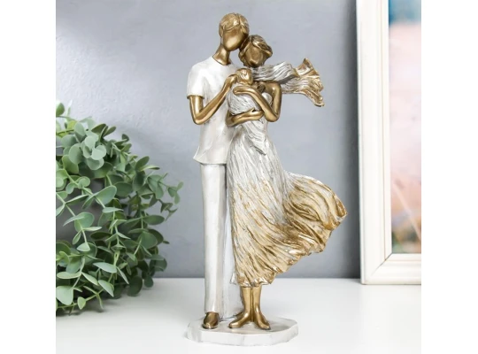 Decorate objects SIMA-LAND LOVERS COUPLE WITH BABY 8X14X27 cm (9196713)