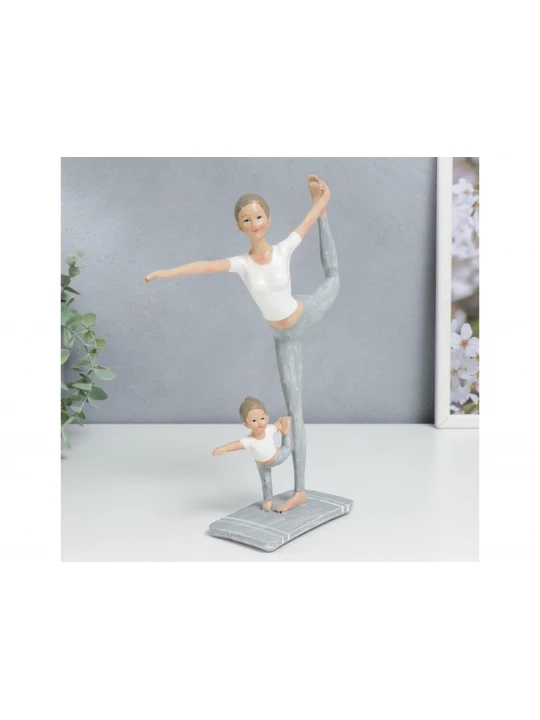 Decorate objects SIMA-LAND MOTHER WITH DAUGHTER IN POSE OF DANCER 25.5x6.5x19.5 (7077661)