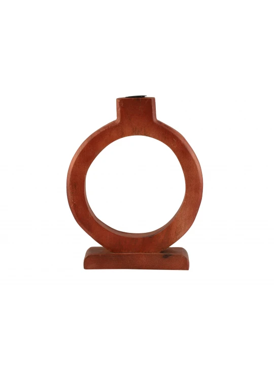 Подсвечник KOOPMAN TEALIGHT HOLDER ROUND H25 WALNUT (A68100050)