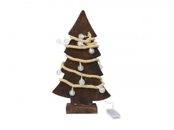 Новогодные декоративные аксессуары KOOPMAN TREE 43CM WOOD BURNT (A54026350)