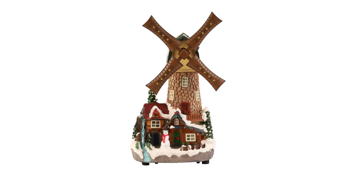 N/y decorate objects KOOPMAN WINDMILL WITH LED 21X32CM (ABG101360)