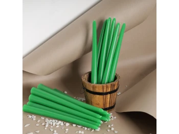 Свеча WOC LONG GREEN 20 PCS 