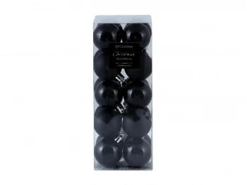 N/y decorate objects KOOPMAN XMAS BALL 20X40MM BLACK (CAN217040)