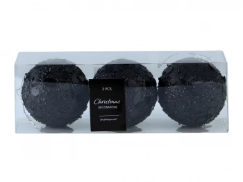 Новогодные декоративные аксессуары KOOPMAN XMAS BALL WITH SEQUINS 8CM (AWR302510)