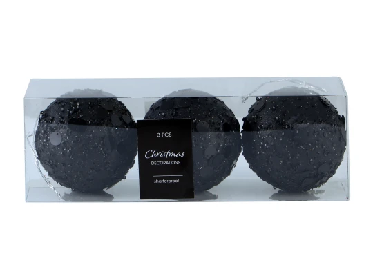 N/y decorate objects KOOPMAN XMAS BALL WITH SEQUINS 8CM (AWR302510)