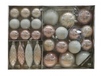 N/y decorate objects KOOPMAN XMAS HANGDECO SET 31PCS PINK (CAN207370)