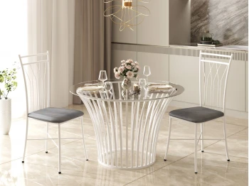 Dining table HOBEL WMX-T-110 WHITE (2) 