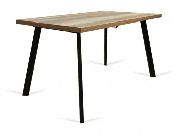 Dining table MAMADOMA BORG-140, РАЗДВИЖНОЙ 140(180)X85, ДУБ КАНЬОН/ЧЕРНЫЙ, 1 (УПАК.) (1) 