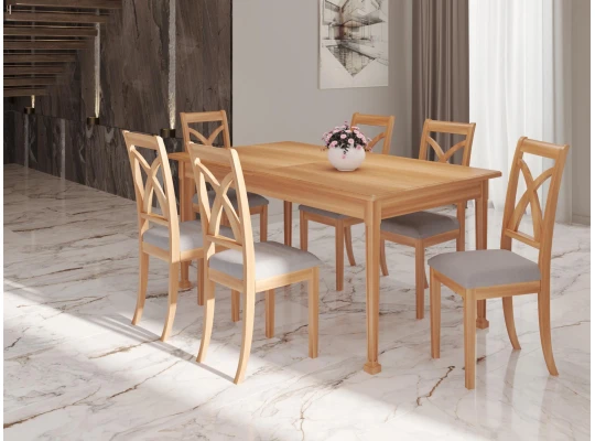 Ճաշասեղան HOBEL X63 DT (90X160X200) NATURAL (1) 