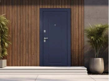 Մուտքի դռներ ESTET ALEGRO 960*2050 SATIN CHROM BLACK MUAR R 