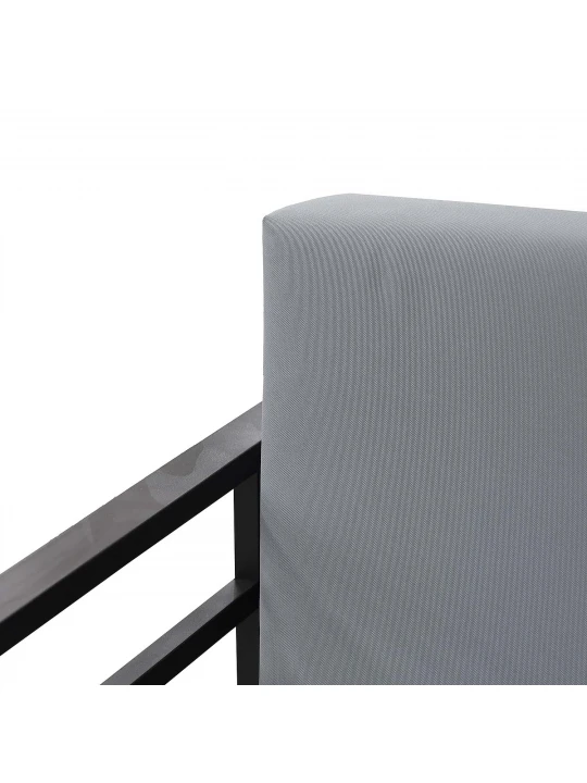 Garden set HOBEL CORNER DECK METAL BLACK/ LIGHT GREY (5) 