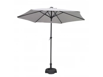 Այգու պարագաներ KOOPMAN UMBRELLA SOLAR LIGHT GREY (FD1000330/HS1100940)