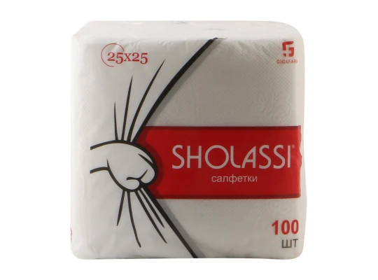 Салфетка SHOLASSI N100 FOR TABLE 25x25 100PC (231531) 