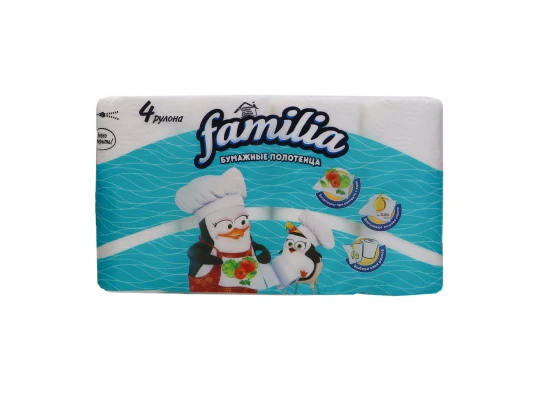 Անձեռոցիկ FAMILIA KITCHEN TOWEL WHITE 2PL 4X7-100(000266) (0266)