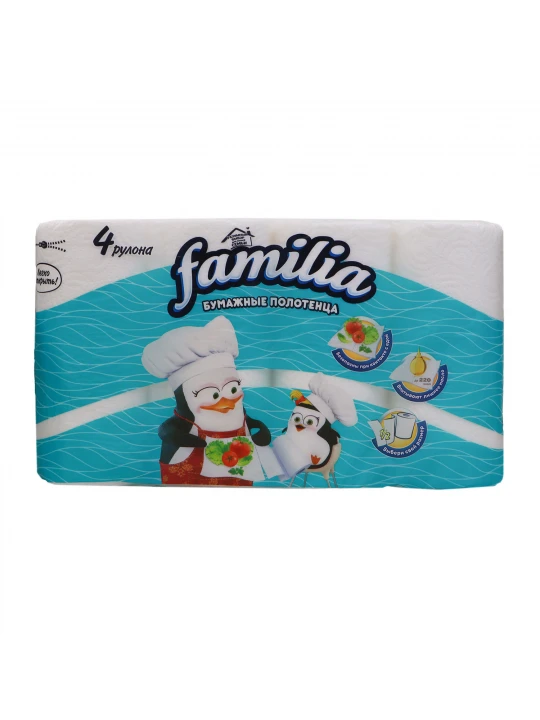 Napkin FAMILIA KITCHEN TOWEL WHITE 2PL 4X7-100(000266) (0266)