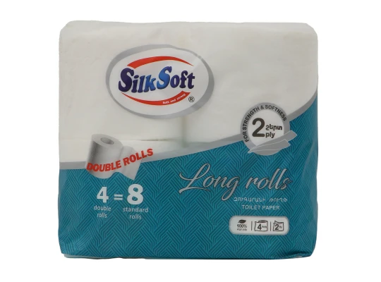 Туалетная бумага SILK SOFT 2 LAYER 4PC (013840) 