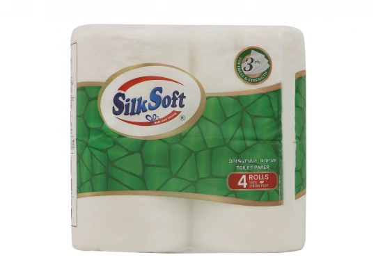 Туалетная бумага SILK SOFT 3Շ 4 ՀԱՏ (030223) 
