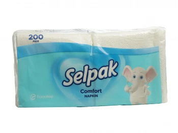 Անձեռոցիկ SELPAK Կոմֆորտ սպիտակ 1 շերտ 200x24 (032880) 