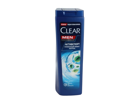 Շամպուն CLEAR SHAMPOO MEN ACTIVE SPORT W/MENTOL 380ML (604995) (033135) 
