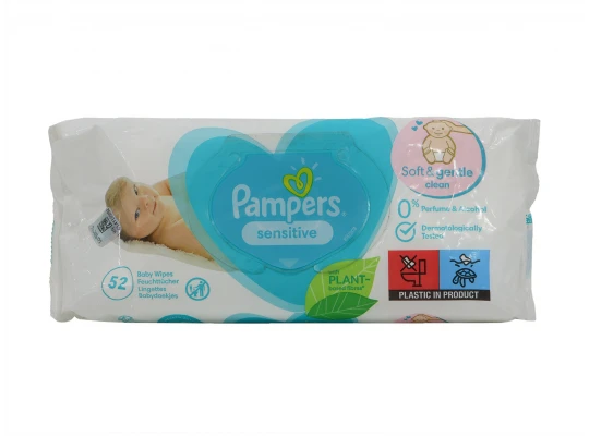 Wet wipe PAMPERS SENSITIVE 52PC ( 041391) 