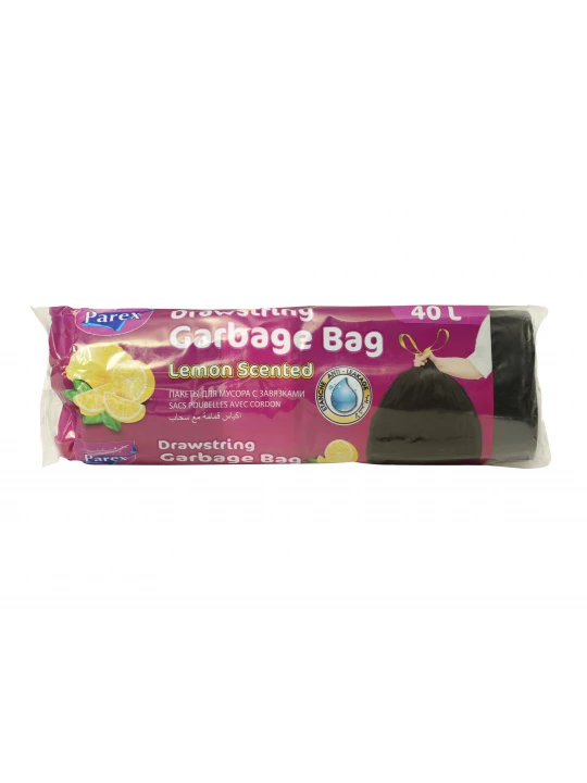 Garbage bag PAREX Բռնակներով 40 լ 15 հատ (101352) 