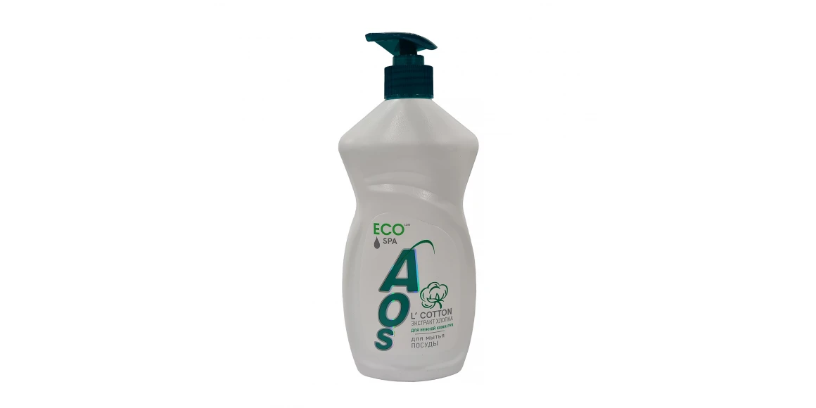 Жидкость для мытья посуды AOS LIQUID ECO COTTON 450GR (103003) 