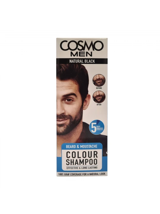 Shampoo COSMO Դեմքի Մազերի Համար Բնական Սև 180մլ (158977) 