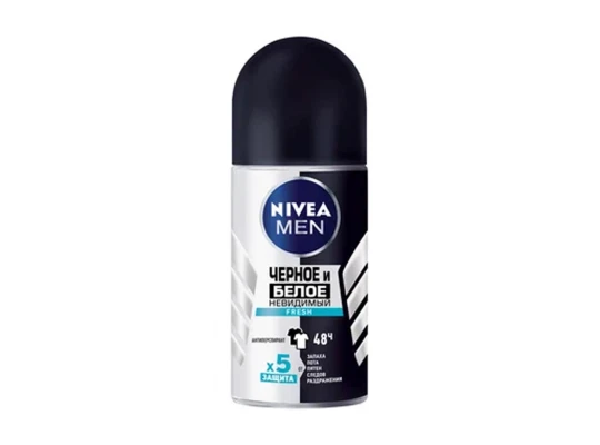 Դեզոդորանտ NIVEA 85970 ROLL-ON BLACK &WHITE INVISIBLE FRESH 50ML (378422) 
