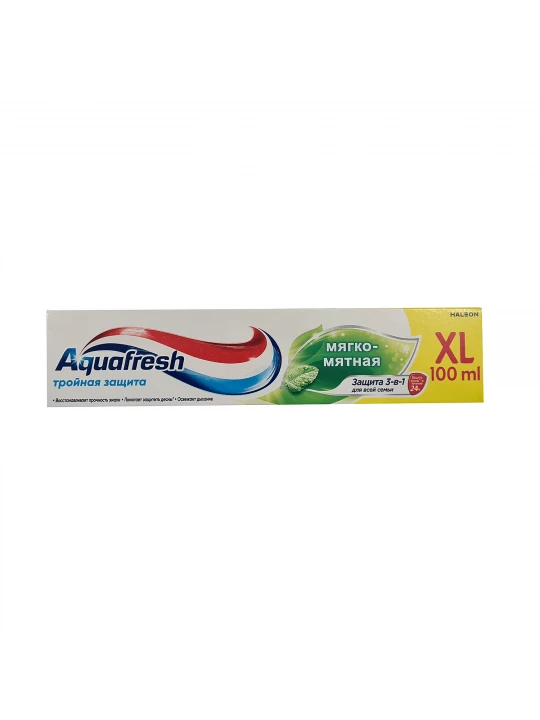 Բերանի խոռոչի խնամք AQUAFRESH Ատամի Մածուկ Մեղմ Անանուխային 100մլ (196415) 