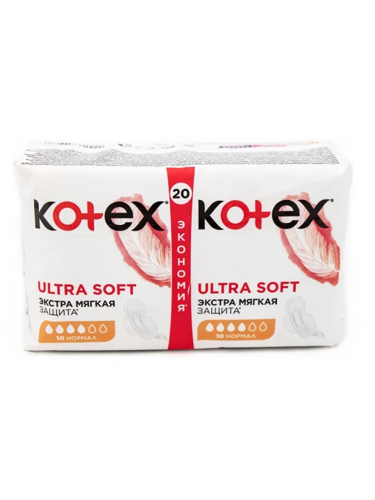 Towel KOTEX ULTRA SOFT NORMAL DUO 20PC (542676) 