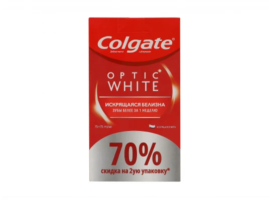 Уход за полостью рта COLGATE OPTIC WHITE 1+1 75 ML (292697) 