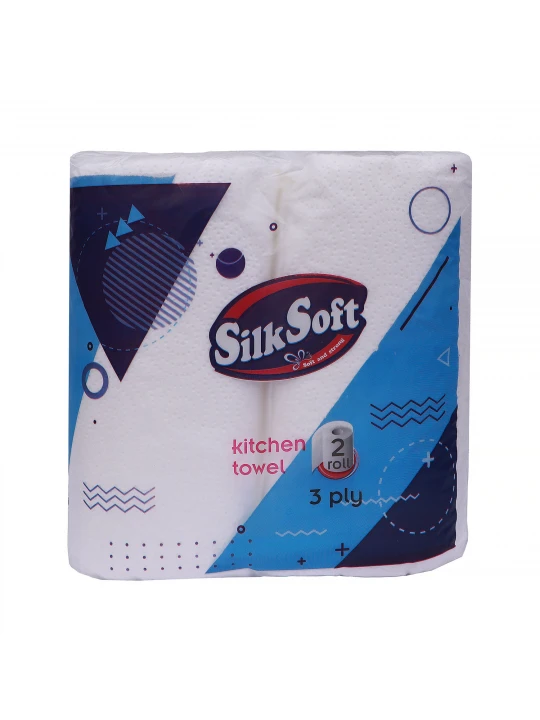 Paper towel SILK SOFT KITCHEN PAPER TOWEL PREMIUM 3 LAYER 2PC (370438) 