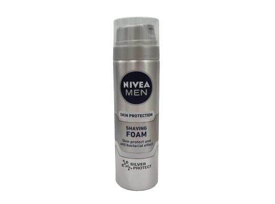 For shaving NIVEA 81371 SHAVING FOAM SILVER PROTECT 200ML (540181) 