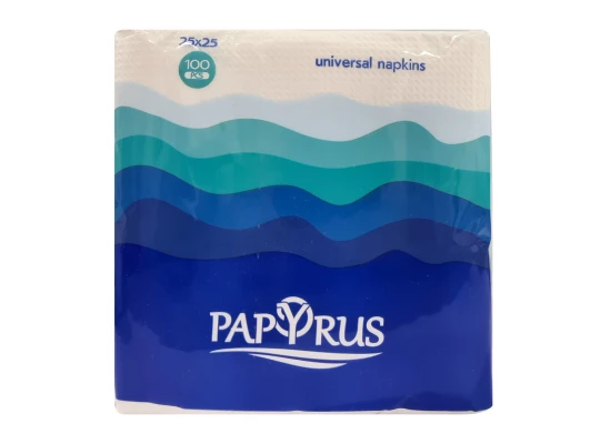 Paper towel PAPYRUS Սեղանի Անձեռոցիկ 25*25 1շերտ Ալիքներ (601638) 