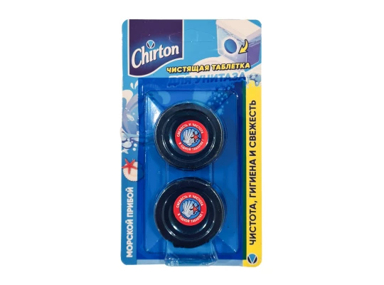 Freshener CHIRTON TOILET TABLETS SEA SURF 2x50GR (610380) 