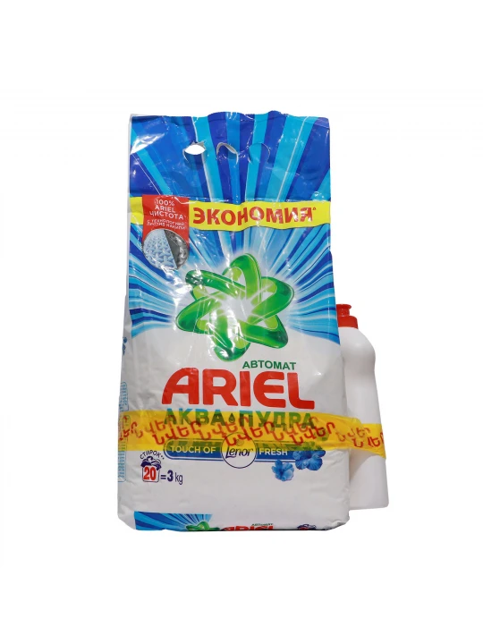 Լվացքի փոշի ARIEL BU Ariel Lenor Fresh 3kg + Fairy Lemon 450ml (725542) 