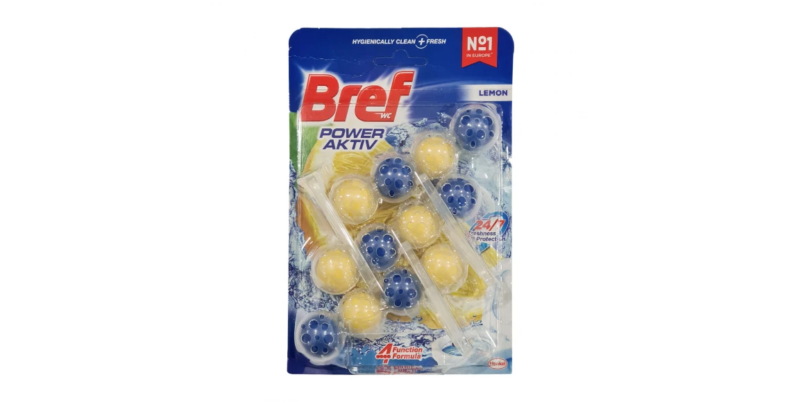 Թարմեցուցիչ BREF TOILET TABLETS LEMON 3X50GR (753463) 