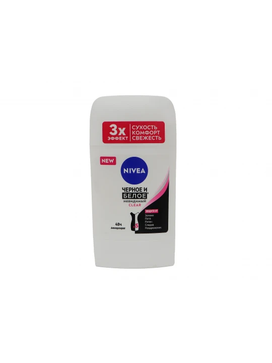 Դեզոդորանտ NIVEA 84153 STICK BLACK&WHITE 50 ML (923431) 
