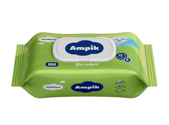 Թաց անձեռոցիկ AMPIK NEWBORN 100PC (200294) 
