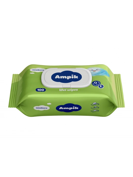 Wet wipe AMPIK NEWBORN 100PC (200294) 