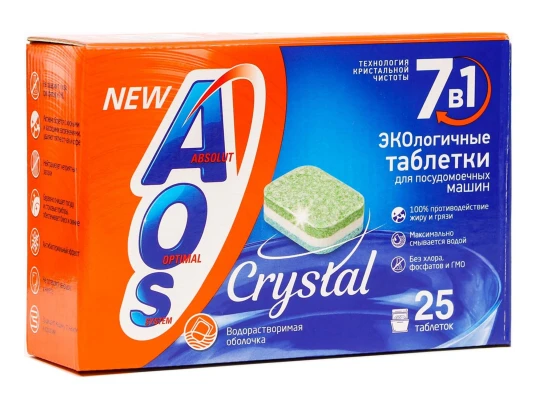 Սպասք լվանալու միջոց AOS PODS CRYSTAL 25PC (104031) 