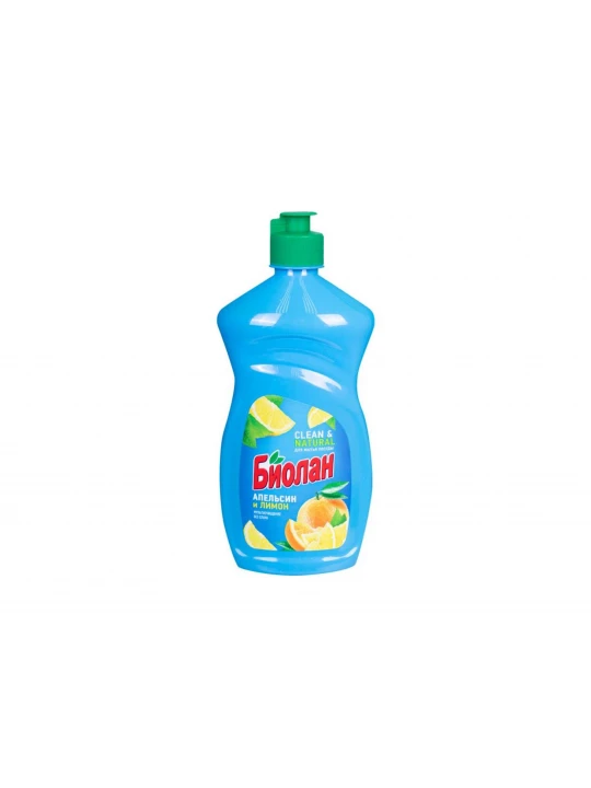 Жидкость для мытья посуды BIOLAN LIQUID ORANGE & LEMON 450ML (095889) 