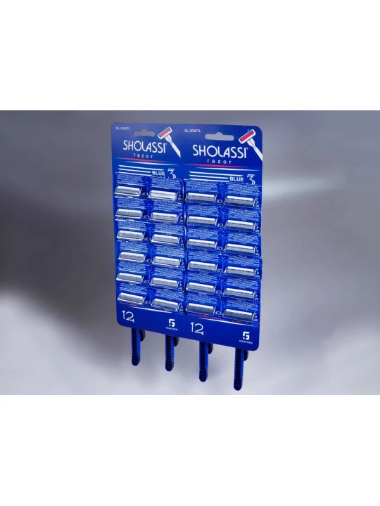 Аксесуар для бритья SHOLASSI BLADE BLUE PLUS 3 ONE USE (230916) 
