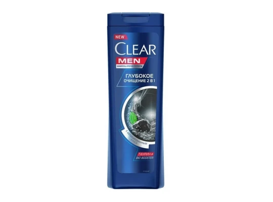 Շամպուն CLEAR SHAMPOO MEN DEEP CLEANSING W/CHARCOAL 380ML (033142) 