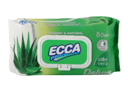 Թաց անձեռոցիկ ECCA  DELUXE ALOE VERA 80Հ (560646) 