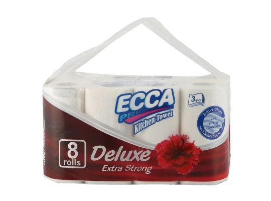 Paper towel ECCA  PREMIUM DELUXE 8ՀԱՏ 3Շ (560158) 