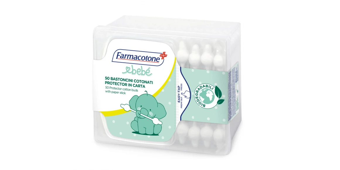 Բամբակյա փայտիկ LOGEX BABY FARMACOTONE 50PC (532445) 