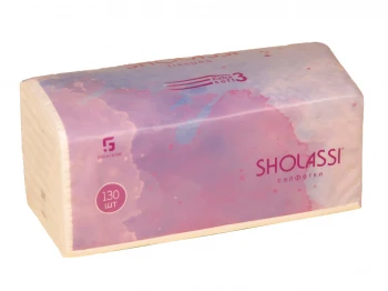 Салфетка SHOLASSI N130 EXTRA SOFT 3PLY 130PC (231630) 